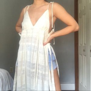 FREE PEOPLE BOHO BACKLESS SLIP DRESS